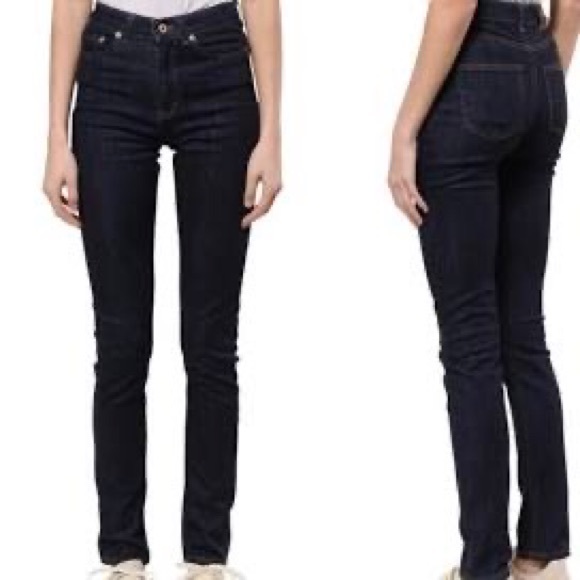 Naked & Famous Denim The High Skinny Inidgo Blue Super Stretch Skinny Jeans - Picture 2 of 2